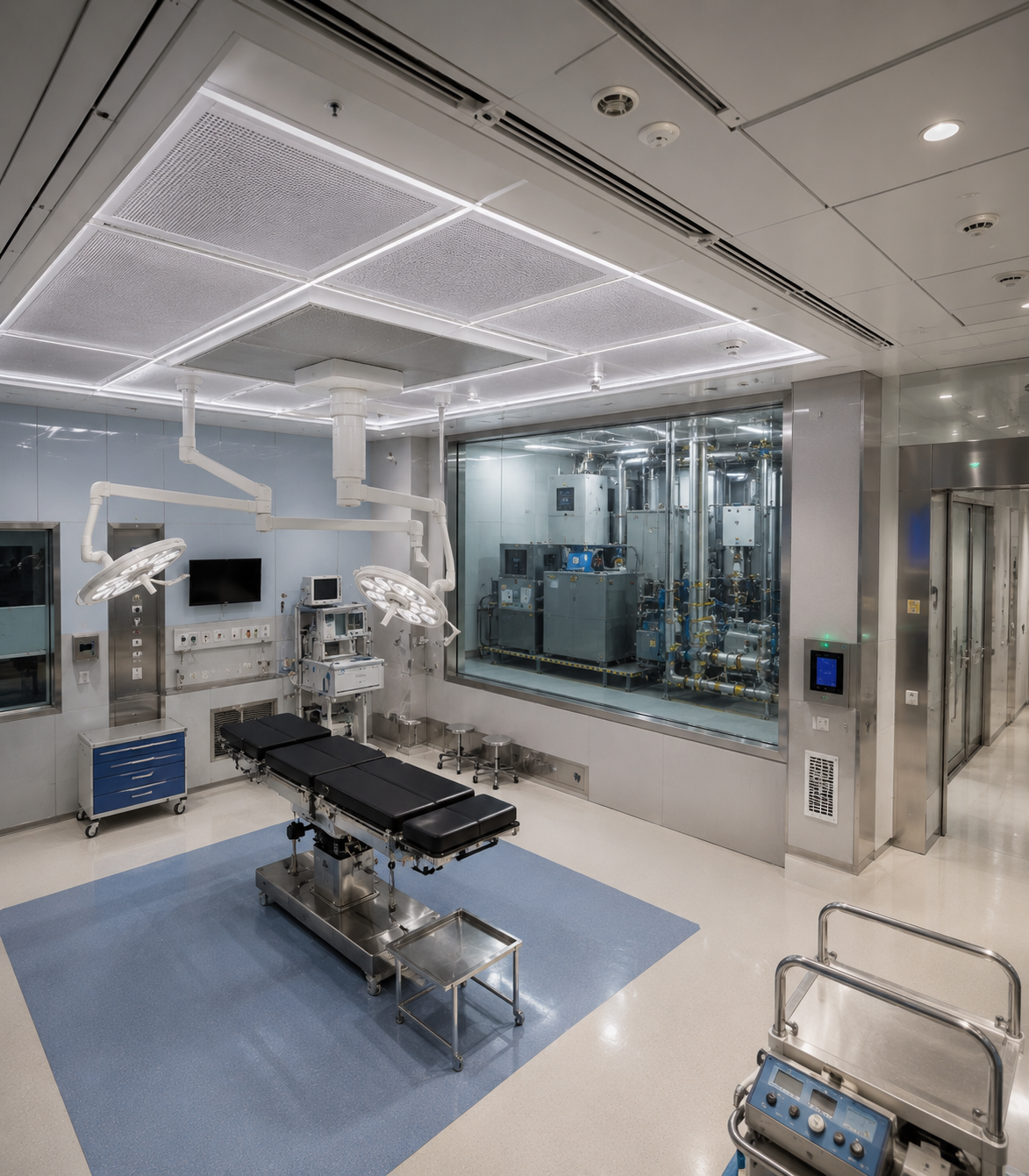 Precision Medical Cooling Hospital Ventilation Diagram